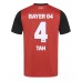 Maillot de foot Bayer Leverkusen Jonathan Tah #4 Domicile vêtements 2024-25 Manches Courtes